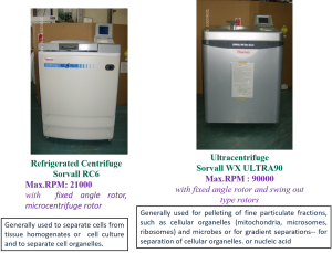 Ultra and High Speed Refrigerated Centrifuge